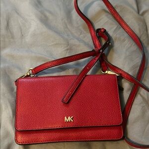 Michael Kors Red Crossbody Bag